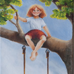 Girl In A Tree - Painting